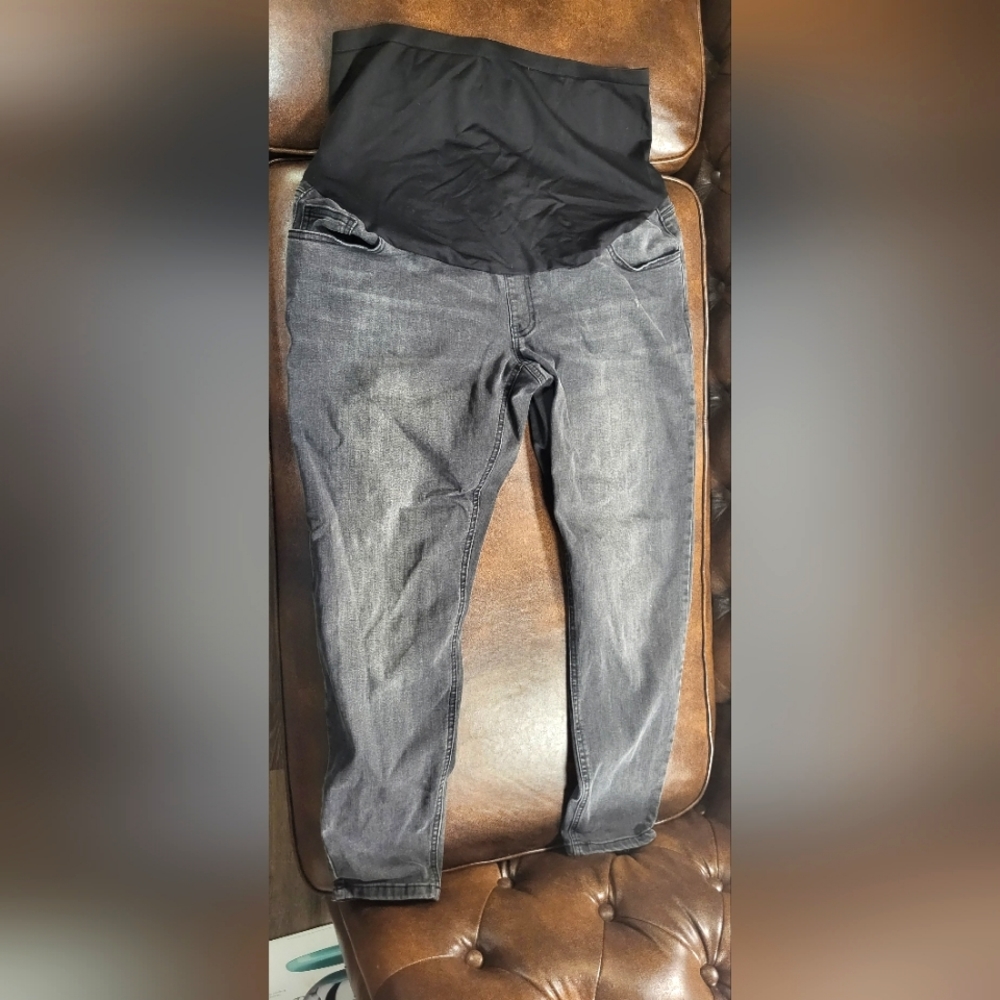 Black Denim Maternity Jeans